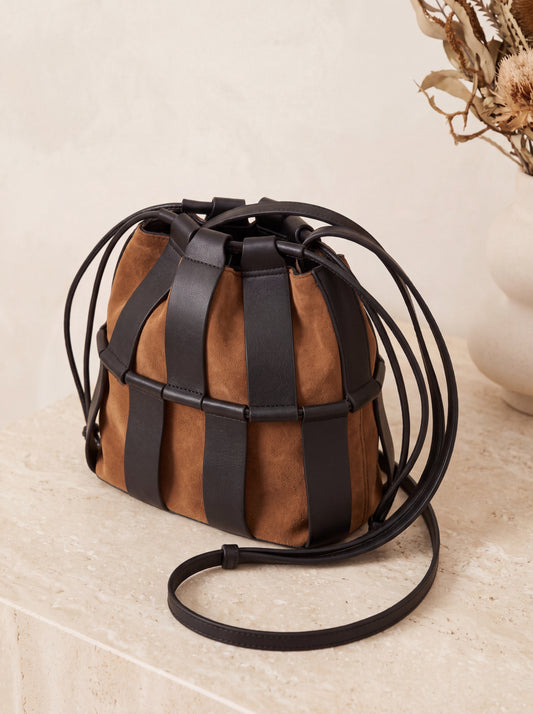 The Mahogany Bucket Bag