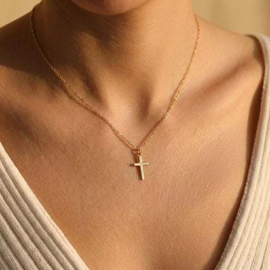 Gold Cross Necklace