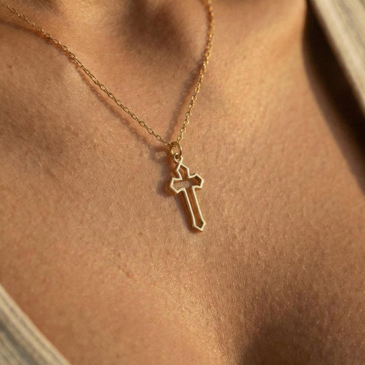 Gold Cross Necklace