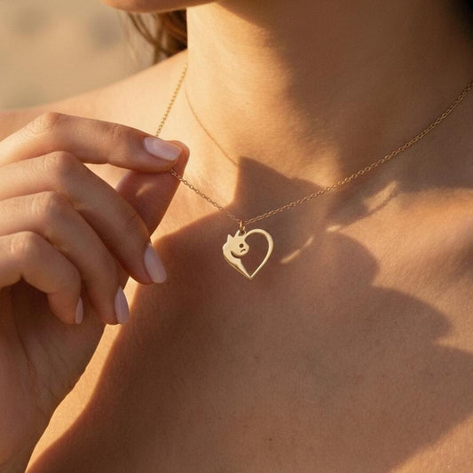 Gold Cat Necklace
