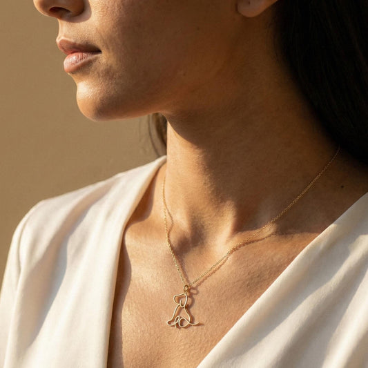 Gold Dog Necklace