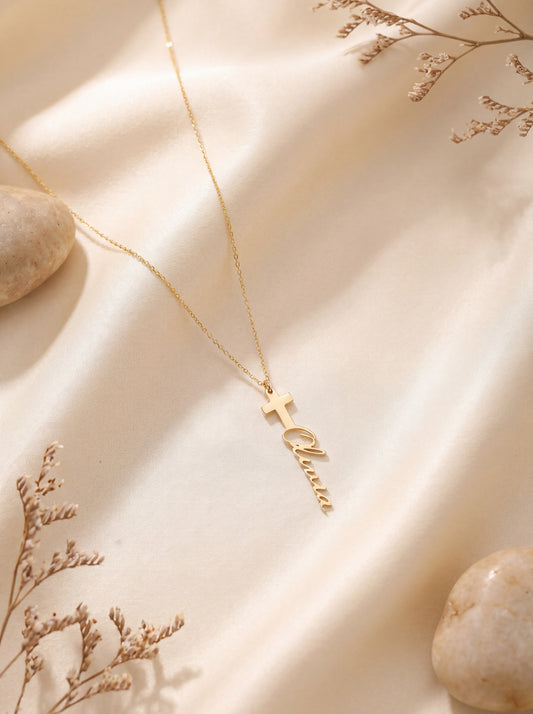 Cross Name Necklace