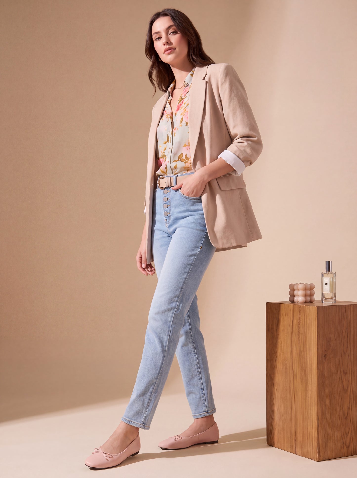 The Morganite Blazer & Blouse Set