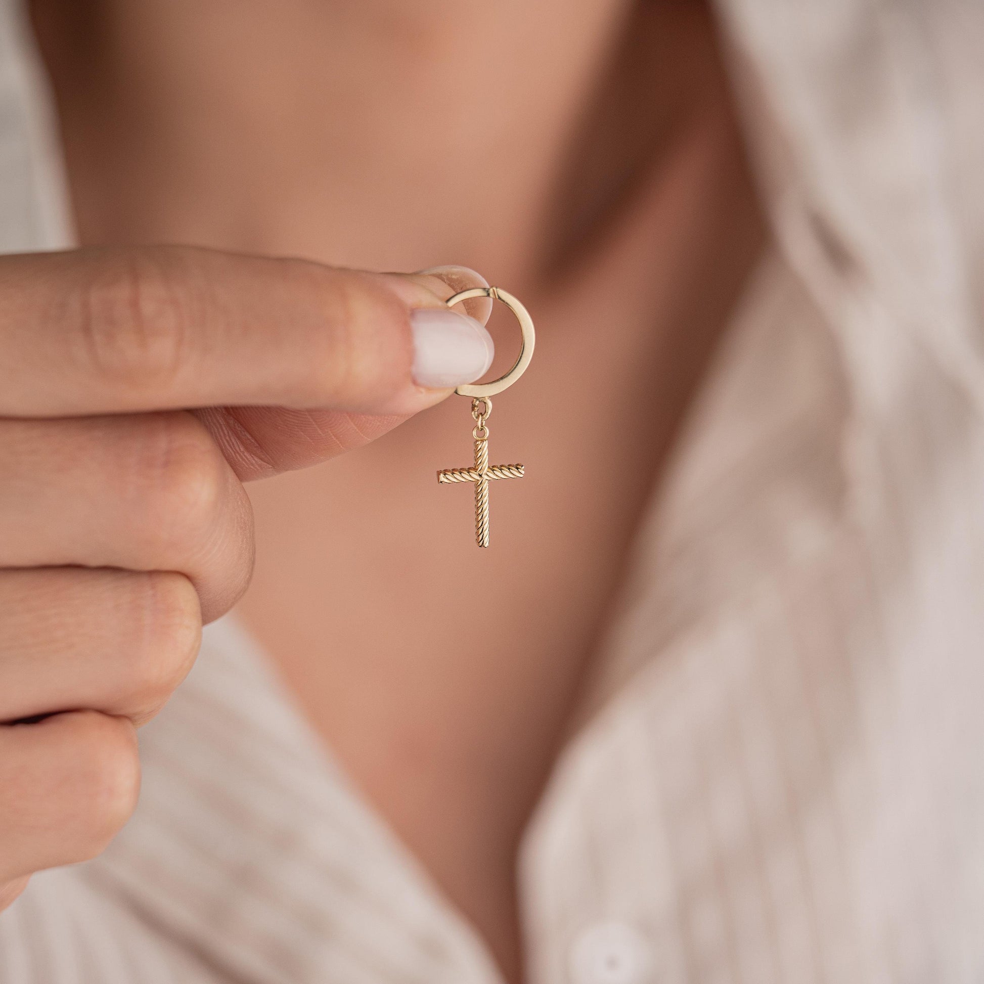 14k Solid Gold Hamsa Earrings, Minimalist Gold Studs, Elegant Hand of Fatima Jewelry, Dainty Gold Earrings, Gift for Her