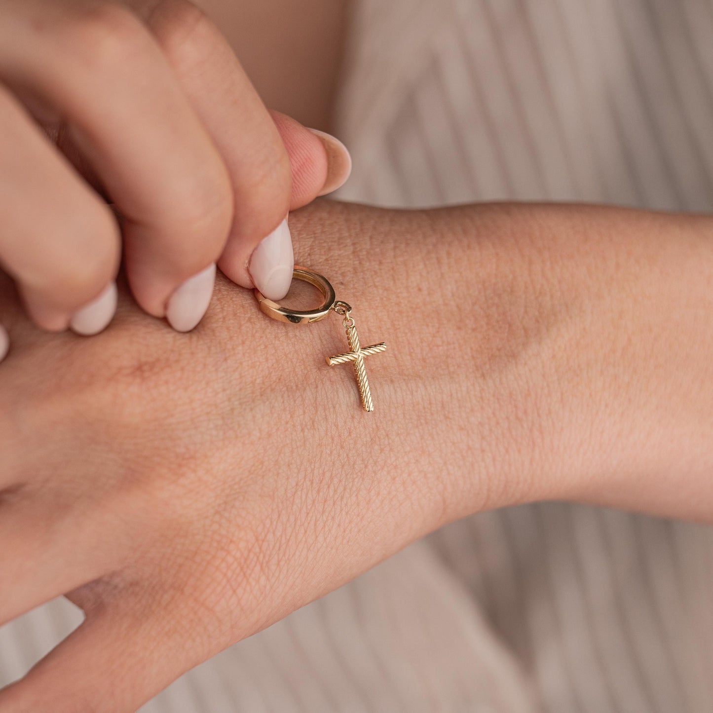 14k Solid Gold Hamsa Earrings, Minimalist Gold Studs, Elegant Hand of Fatima Jewelry, Dainty Gold Earrings, Gift for Her