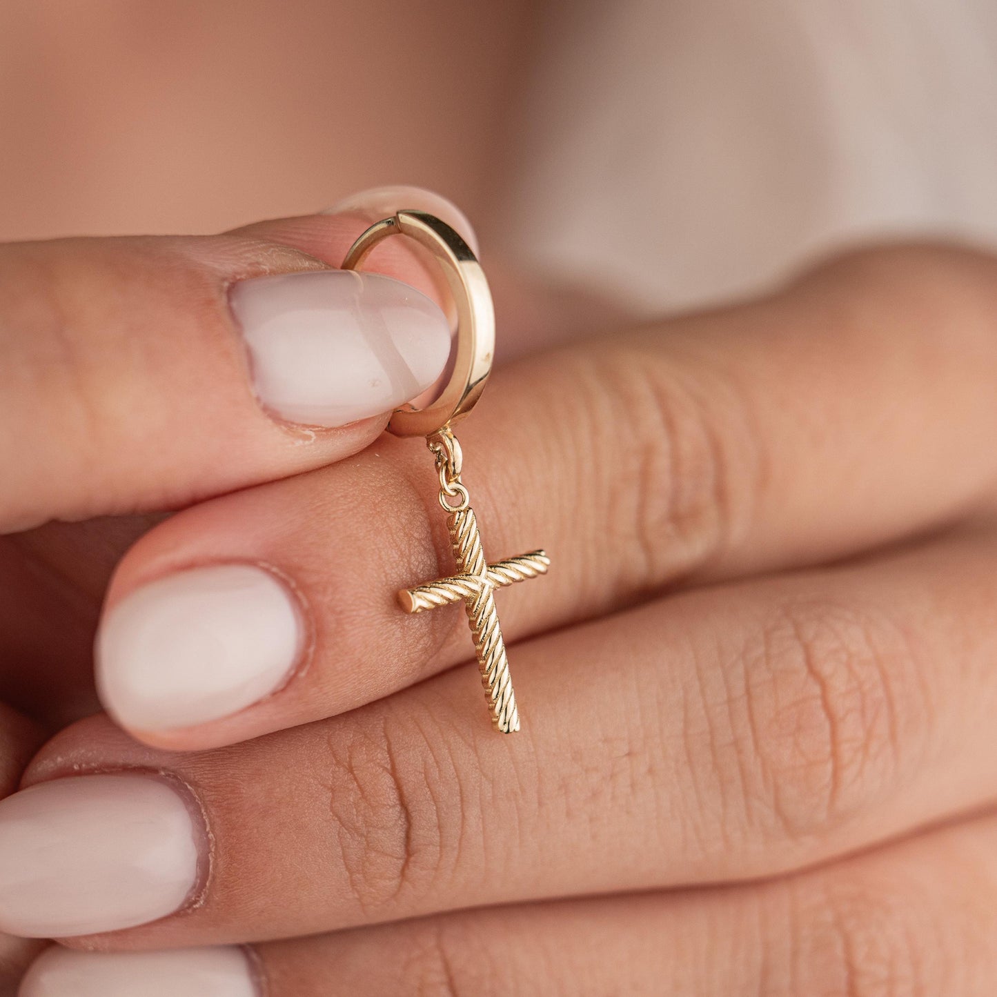 14k Solid Gold Hamsa Earrings, Minimalist Gold Studs, Elegant Hand of Fatima Jewelry, Dainty Gold Earrings, Gift for Her