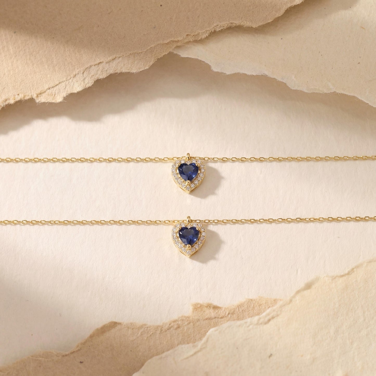 Heart Birthstone Necklace, 14K Gold Plated, Personalized Gift, Valentines Day Gift, Minimalist Jewelry, Gift for Her, Dainty Necklace