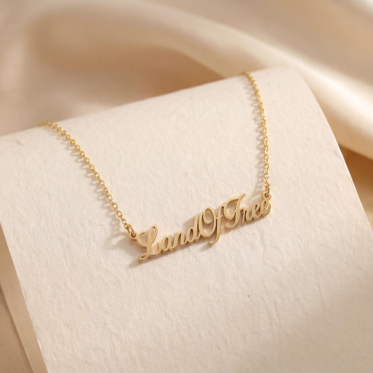 Custom Name Necklace, Patriotic Jewelry, USA 250th Anniversary, American Pride Gift, Minimalist Word Choker, Independence Day