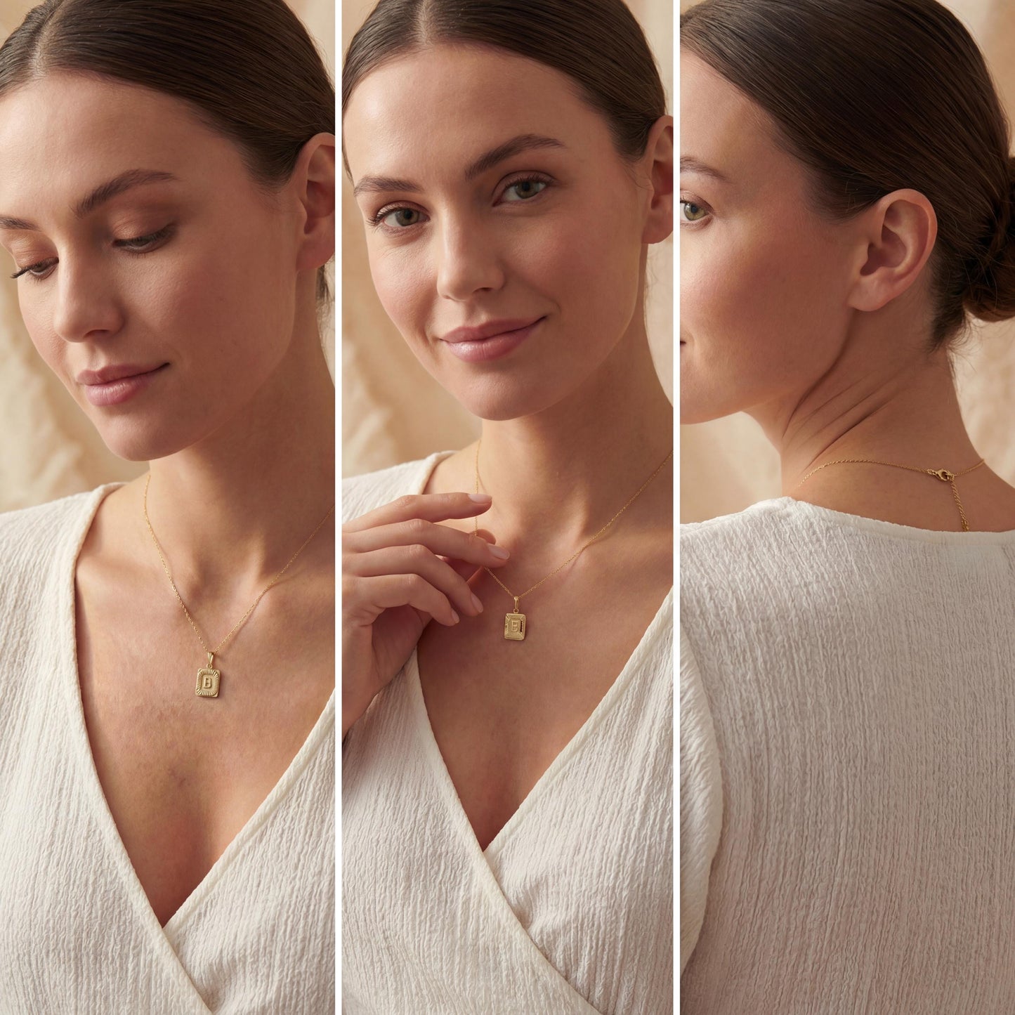Initial Necklace, Custom Letter Pendant, Personalized Sunburst Jewelry, Dainty Monogram Choker, Mothers Day Gift for Her, Minimalist Charm