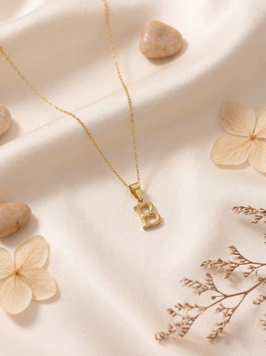Bamboo Initial Necklace
