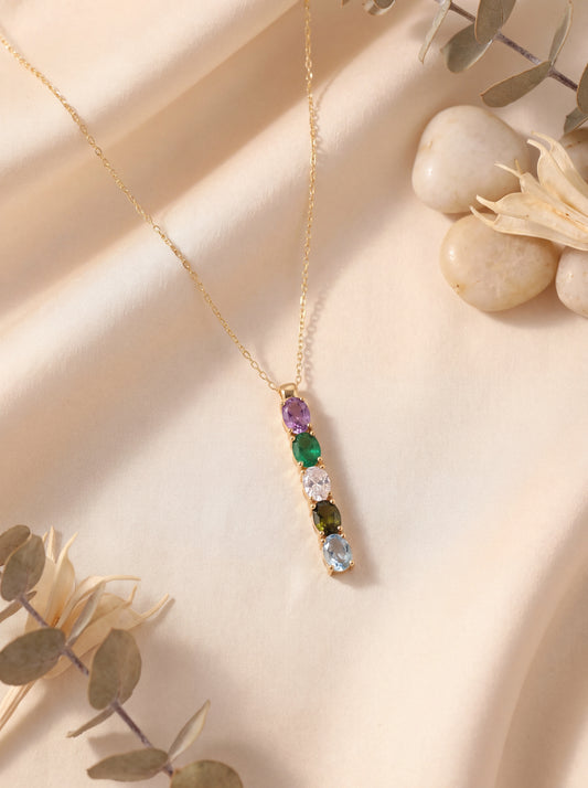 Family Birthstone Necklace