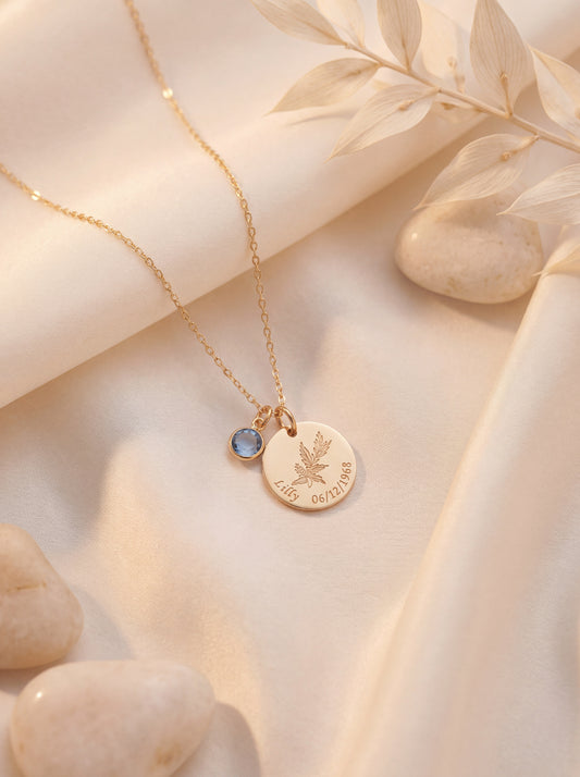 Birth Flower Necklace