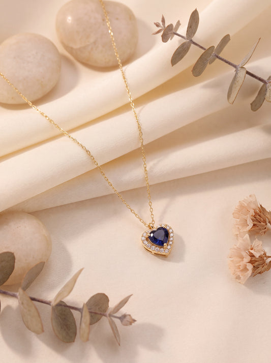Heart Birthstone Necklace